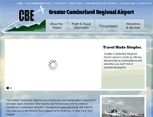Tablet Screenshot of cumberlandairport.com